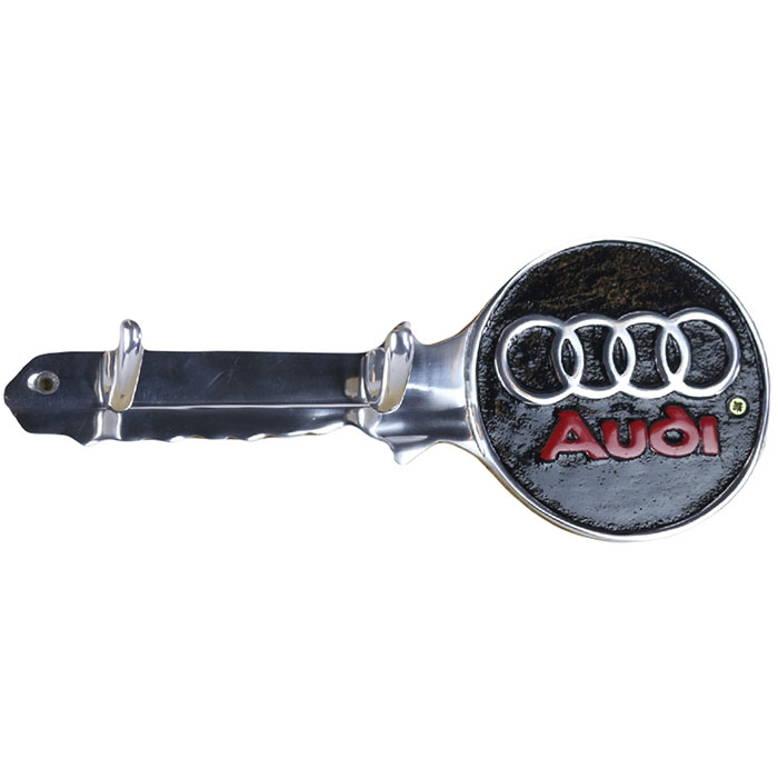 Audi Key Holders Aluminium With 2 Hooks 30cm